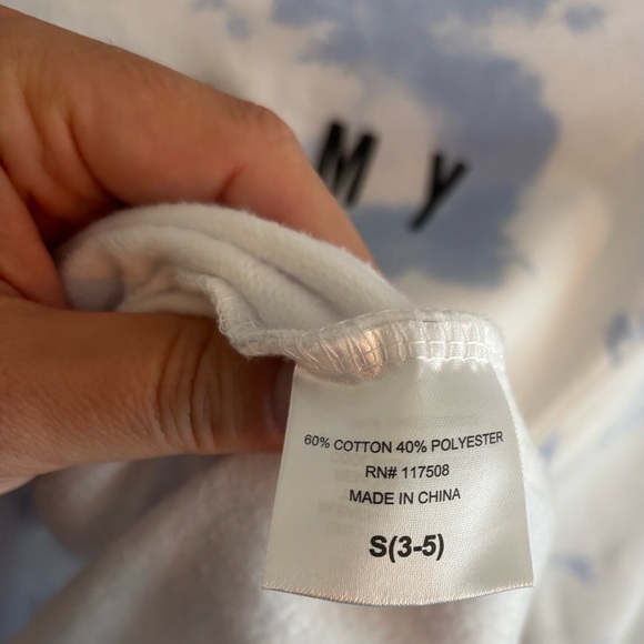 Wound Up White and Blue Statement Sweater - Picture 5 of 8